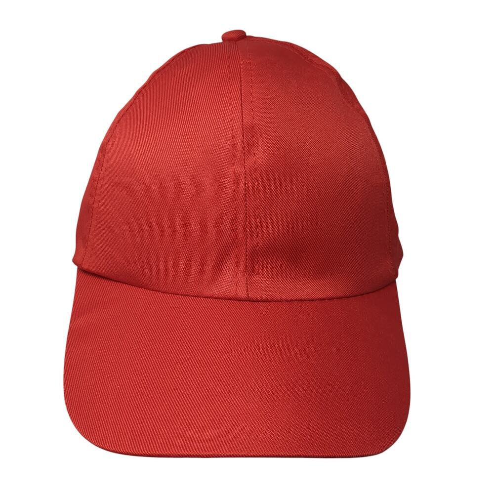 Juncture Strapback Hat Red One Size Solid Adjusta… - image 1